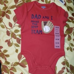 Unisex printed bodysuit for baby